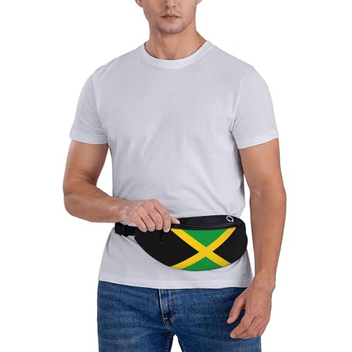 Flag of Jamaica Fanny Pack Crossbody Waist Bag Pack for Men Women. Belt Bag for Travel Walking Running Hiking Fishing. - color: Flag Of Jamaica