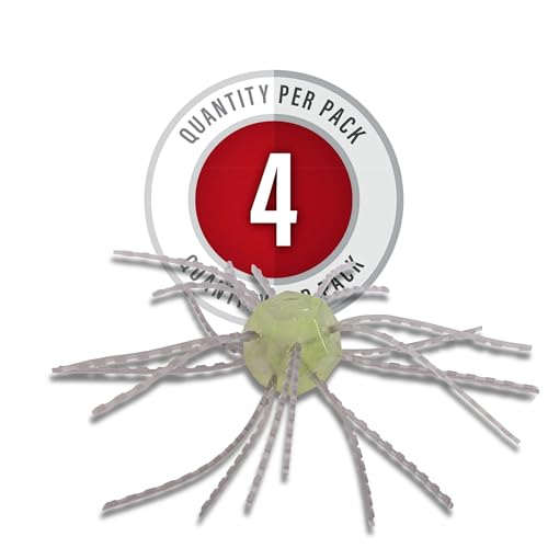 Strike King Tumbleweed Floating Fishing Lure, Finesse Creature Bait, 3-Inches, 4-Pack - color: Lemon Drop
