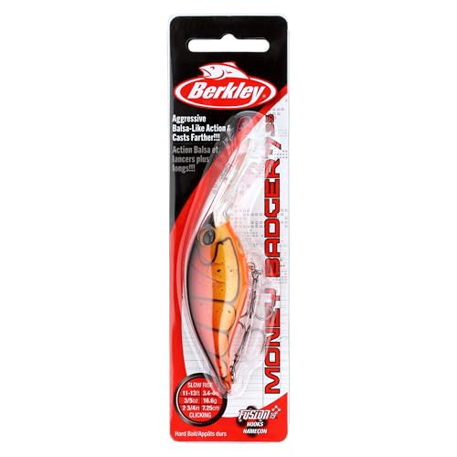Berkley Money Badger Fishing Hard Bait - color: Fire Craw, size: 2 3/4 in - 7.25 (5/8 oz)
