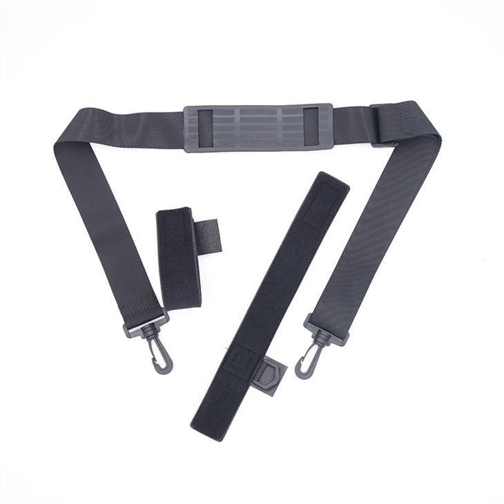 Black Fishing Rod Holder Belt Rod Carrier Strap Sling Shoulder Belt Fishing Rod Carry Strap Nylon Adjustable Length to 55 Inch Fishing Poles Holder Strap Rod Shoulder Belt Tackle Carrier