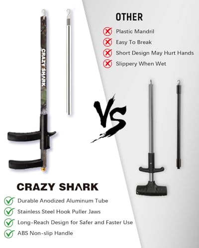 Fish Hook Remover Tool, Aluminum Fishing Hook Remover Extractor 13.6in - color: Camouflage