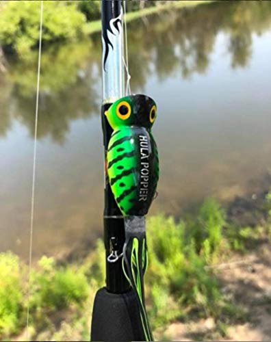Arbogast Hula Popper Topwater Bass Fishing Lure - color: Bass, size: 2 in, 3/8 oz