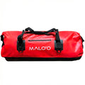 Malo’o Waterproof Dry Duffel, Heavy-Duty Roll Top Waterproof Gear Bag with Shoulder Strap & Molle Loops, Marine Duffel for Kayaking, Boating, Camping, Beach & Travel, Red, 100L - color: Red, size: 100L