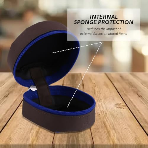 BORDSTRACT Safety Fly Fishing Reel Case, Protector Soft Pocket Cover Bag Pouch Holder, Zippered Design, Foam Inner, Compact and Lightweight, Fits up to 7/8 Size Reels, Black