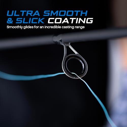 Goture Braided Fishing Line, 8-Strand and 4-Strand Ultra-Smooth UHMWPE Fiber, High Sensitivity Zero Stretch Abrasion Resistant Braid for Saltwater and Freshwater Fishing - color: B1:X 4 Rainbow Blue, size: 20LB(300yds)