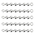 Dr.Fish 20 Pack Fishing Bead Chain Swivels Stainless Steel High Speed Trolling Swivels Fishing Tackle Rig Fishing Gear Freshwater Saltwater Salmon Walleye - size: 4 bead, 3/16"