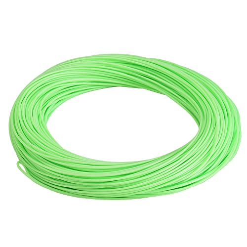 SF Fly Fishing Line Weight Forward Floating Fly Line for Fly Fishing 3wt 4wt 5wt 6wt 7wt 8wt 100FT Double Welded Loops - color: Lemon Green, size: WF4F 100FT
