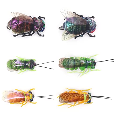 YZD Realistic Fly Fishing Dry Wet Nymph Trout Flies Topwater Lures for Freshwater Saltwater High Simulation Hand Tie Lure Kits - color: 21-A-06