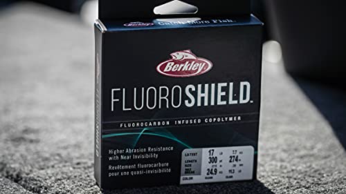 Berkley FluoroShield Fluorocarbon Fishing Line, Clear - size: 3000yd, style: 15lb Test