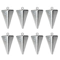 Pyramid Sinkers Assorted Weights 2oz 3oz 4oz, Lead Surf Fishing Sinkers for Saltwater Beach Bottom Fishing (5-8 Pack) - size: 2oz-8pcs