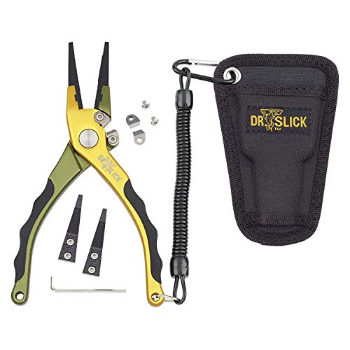 Dr. Slick Squall Fishing Plier, 7-1/2", Aluminum Frame, with Tungsten Carbide Cutters