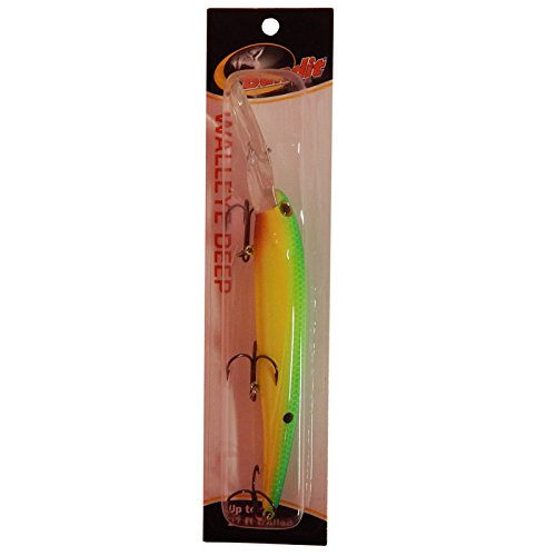 Bandit Lures 4 3/4-Inch Slender Minnow Jerkbait Trolls Up to 27 Feet Deep, Universal Color Patterns, 1 Piece - color: Taco Salad, size: 4 3/4", 5/8 oz