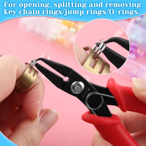 Split Ring Pliers - Jump Ring Opener & Splitter for Jewelry Making & Repair