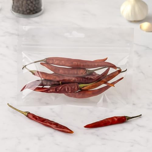 ClearBags Zipper Bags 6x3 with Hang Hole - Resealable, Food Safe, Used for Food, Candles, Bath Salts, Fishing Supplies - Heat Sealable 100 Pack