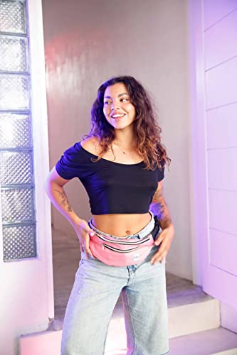 Vibe Festival Gear Rave Fanny Pack for Women Men – Festival, 4 Pockets, Adjustable Strap, Cute Waist Bag, Crossbody Belt Bag, Hiking, Running, Cycling - color: Pink, size: Fits Most