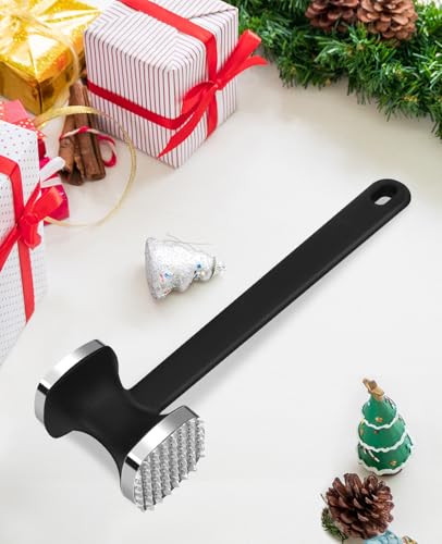 MOSFiATA Meat Tenderizer Hammer with Comfortable-Grip Handle，Dual-side Mallet for Kitchen, Heavy Duty Pounder For Tenderizing Steak, Beef and Fish