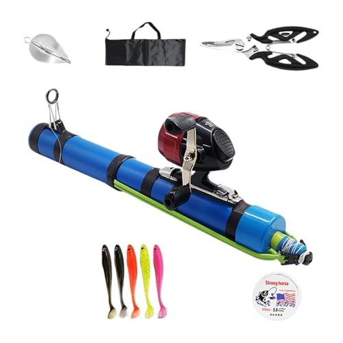 Catapult Fishing Rod, Portable Handheld Fishing Rod Kit, 2026 Upgrade Compact Sling Shot Fishing Reel, Compact Casting Fishing Set with Reel & Accessories - size: C