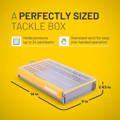Plano EDGE Series Fishing Tackle Storage Boxes | Premium Tackle Organization with Rust Prevention - style: 3700 Swimbait Box