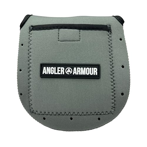 Angler Armour Spinning Reel Cover, Fishing Reel Cover, Neoprene Reel Cover, Spinning Reel Sleeve, Spinning Reel Case, Spinning Reel Protective Sleeve, Fits 1000, 2000, 3000, 3500 Reels (Titanium Gray) - color: Titanium Gray