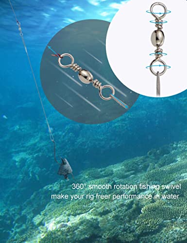 Circle Hooks Rigs Saltwater Steel Leader Wire, 25pcs Heavy Duty Circle Hook with Leader Wire Bass Catfish Fishing Lure Rig - size: 10/0