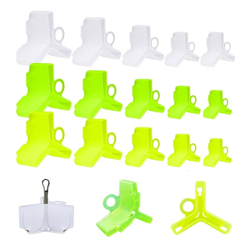 375 Pcs Treble Hook Covers Assorted Sizes - Fishing Hook Protector Safety Bonnets Guards, Spring Design Hollow Construction Tangles Free for Fishing Lures