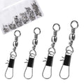 Barrel Swivels Fishing Tackle FS/BZ-02 | Fishing Swivels & Snaps,B-Shaped Quick Clips,Terminal Tackle Kit,for Saltwater Freshwater - size: 10#+8#+6#+4#+2#+1/0#