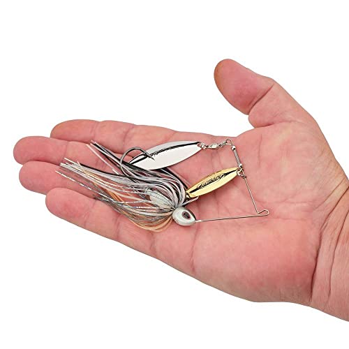 Berkley Power Blade Compact Fishing Spinnerbaits - color: Shad Spawn/Gold + Silver, size: 1/2 oz - Willow Willow