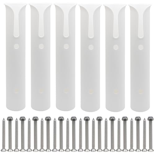 Litoexpe Fishing Rod Holder Bracket Wall Mounted - size: White