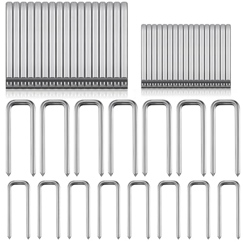 Jetec 40 Pieces Plantation Shutter Repair Kit Replacement Louvers Staples Window Blind Tilt Rod Operable Plantation Silver Missing Metal Indoor Louver Staples Tools Repair(0.6 x 0.19, 0.75 x 0.19) - size: 0.6 x 0.19", 0.75 x 0.19"