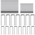 Jetec 40 Pieces Plantation Shutter Repair Kit Replacement Louvers Staples Window Blind Tilt Rod Operable Plantation Silver Missing Metal Indoor Louver Staples Tools Repair(0.6 x 0.19, 0.75 x 0.19) - size: 0.6 x 0.19", 0.75 x 0.19"