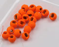 Hareline Fly Tying Mottled Tactical Slotted Tungsten Beads – Natural Finish Weighted Jig Beads, 20 Pack - color: Orange, size: 3/32 2.3mm
