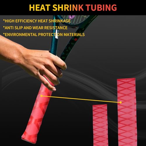 Heat Shrink tubing, Long 3.2 ft, Big Size 15-45mm, Insulation Non-Slip Waterproof (Red, 15mm) - color: Red, size: 15