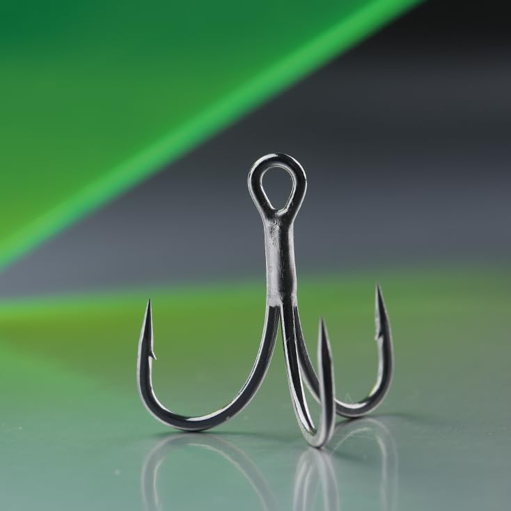 BKK FANGS-62 Treble Hook | 2X | Saltwater Ultra-Antirust Coating | Needle Point | O’Shaughnessy Bend - size: 3/0#