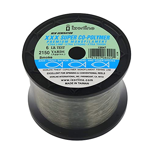 Izorline Copolymer Line 1/4LB Spool - size: 6 lb 2150 yards