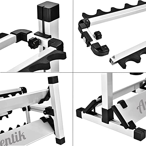 Aventik Fishing Rod Rack, 12&24 Rods Aluminum Fishing Rod Holder-Space Saving Oragnizer Perfect for Home Garage Storage Most Types of Fishing Rods and Combos (24 Rods Rack) - color: 24 Rods Rack