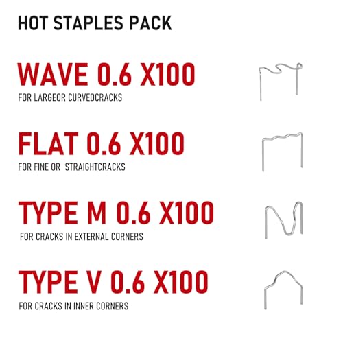 RX WELD Deluxe 2 in 1 Plastic Welder, Welding Repair Kit | 400PCS PCS Hot Staples & Rods, for Automotive Car Bumper, Kayak, Tank