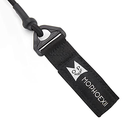 Kayak Paddle Leash, Paddle Leash Lightweight Coiled Kayak Rod Leashes for SUP Kayaking Canoing Fishing Boating - color: Black - 2 Pack