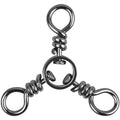 3 Three Way Swivels Fishing Tackle for Catfish Rig, 30/60pcs T-Turn Swivels Triple Cross Line Swivels Stainless Steel Fishing Lure Connectors for Trolling Catfish Rig Saltwater Freshwater 30-220lbs - size: 2#_70lbs_60pcs