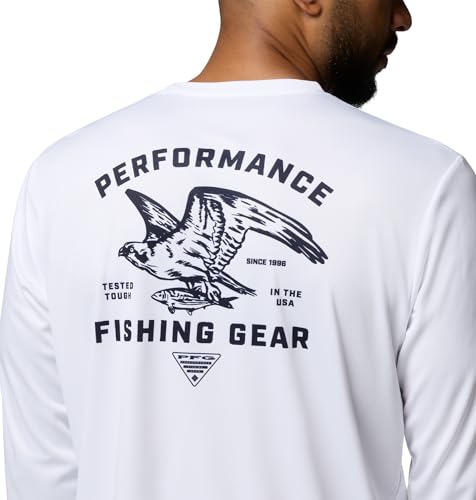 Columbia Men's Terminal Tackle PFG Sea Creature Long Sleeve - color: White, size: X-Small