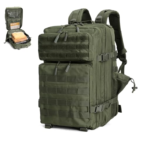 LUPU TACTICAL Backpack for Men and Women 45L ，Army Green