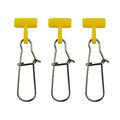Fishing Line Sinker Slides,40 Pack Duo Lock Snaps Fishing Line Slider Sinker Weight Connectors Saltwater Freshwater - color: Yellow Duo-Lock Snap