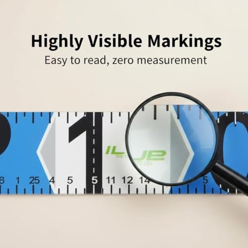 12ft Fishing Ruler Fish Measuring Tape Foldable with Bump Board Waterproof Fishing Portable Measurement Tool for Crabs and Fish