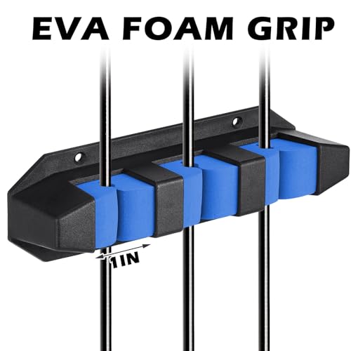 Sratte 4 Pcs Rod Holders for Fishing Boat Wall Mount Fishing Pole Holders Horizontal EVA Foam Garage Rod Rack Summer Boat Accessories for Men Gifts - color: Blue, size: 7.8 Inch