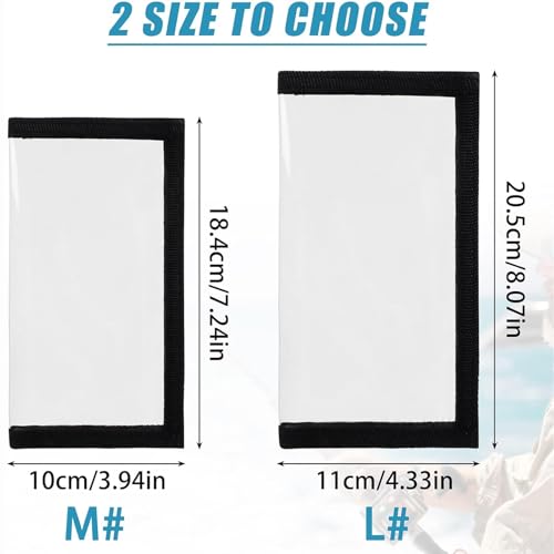 Fishing Lure Wraps, Fishing Hook Covers Durable Clear PVC Lure Covers Keeps Fishing Safe Easily See Lures Bait Storage Protector - color: Black, size: 2pcs Large+2pcs Medium