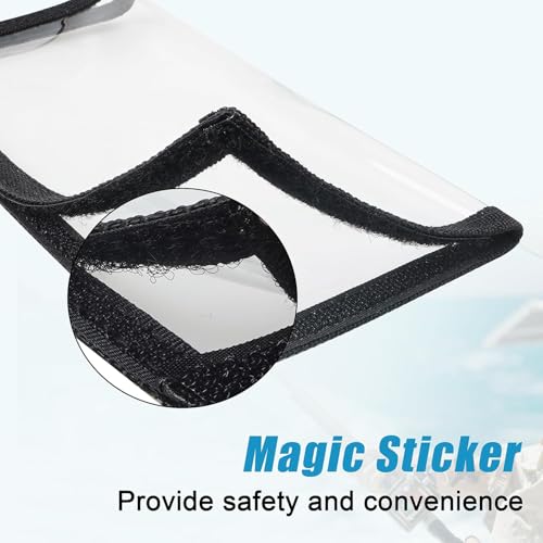 SILANON Fishing Lure Wraps Covers,4/8 Packs Clear PVC Lure Covers Durable Fishing Bait Cover Easily See Lures Fishing Hook Covers Bait Storage Protector Keep Fishing Safe for Fishing Rod - color: Black, size: 8Pack - Large (8.0"x4.3")