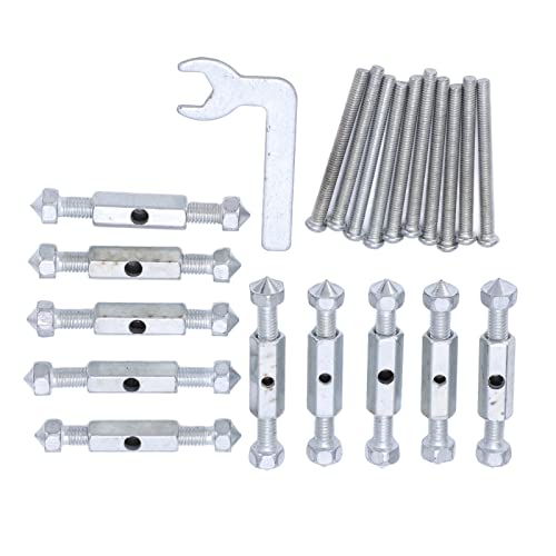 118 Type Electrical Box Repair Kit, Metal Support Rod Cassette Repairer with Wrench, Quick Installation for Light Switch Socket, Prevent Loosening High Hardness