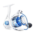 KastKing Centron & Centron Lite Spinning Reels, Size 500 is Perfect for Ice Fishing, Up to 17.5 Max Drag, 5.2:1 Gear Ratio, Ultra Smooth Powerful, CNC Aluminum Spool, 9+1 BB Light Weight - color: Centron Lite - Collapsible Handle, size: Size 1000