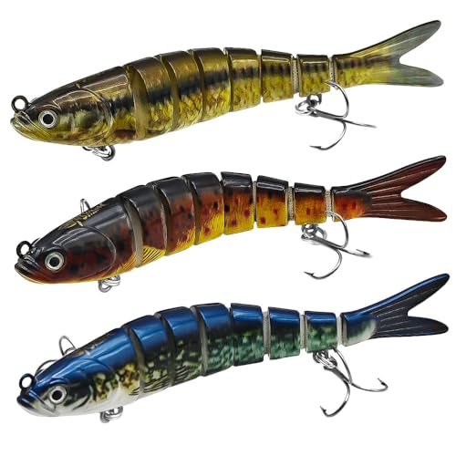 Fishing Lures for Freshwater and Saltwater，Lifelike Swimbait Lures for Bass Trout Pike，Amazing Fishing Gifts for Fishman - size: A2-5.2''0.052lb