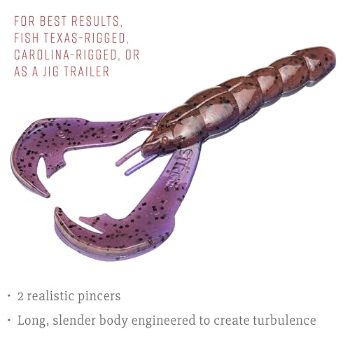 Strike King Rage Tail Craw - color: PB&J, size: 0.145 inch