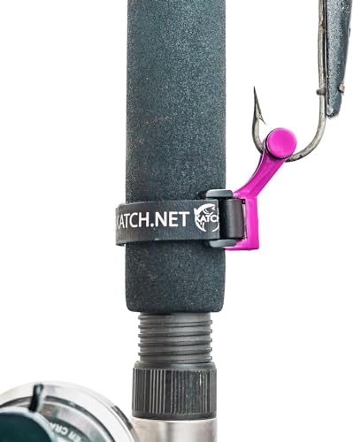 KATCH Hook Keeper for Fishing Rod: Regular & Mini Sizes - Secure Lure & Accessory Holder (Pink, Regular) - color: Pink